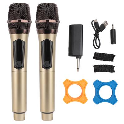 Bezdrátový mikrofon Profesionální Plug and Play 1 Tows 2 UHF Duální karaoke mikrofonní systém pro venkovní použití