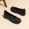 Comfortable Shoes Black Autumn Not Tired Feet Soft Soles Professional Soft Leather Shoes Flat Interview Single Shoes