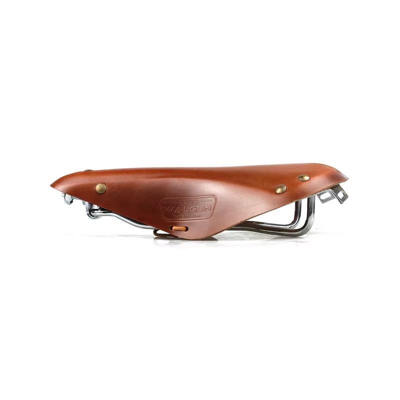 

Comfortable Urban Bicycle Saddle Retro Leathe Vintage City Cycling Cowhide Bike Saddle Parts Life Men Women Soft Seats Chocolate