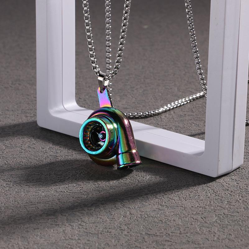 Accesorios de Modificación de Coches Hip-hop Turbocompresor Tendencia Estudiante Masculino Accesorios Hip-hop Collar Colgante