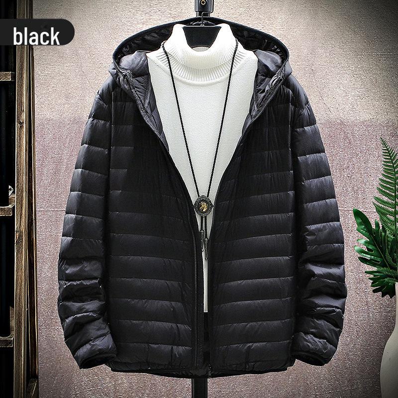 Men's Lightweight Down Jacket for Autumn and Winter - Perfect for Young, Middle-Aged, and Elderly Fathers.