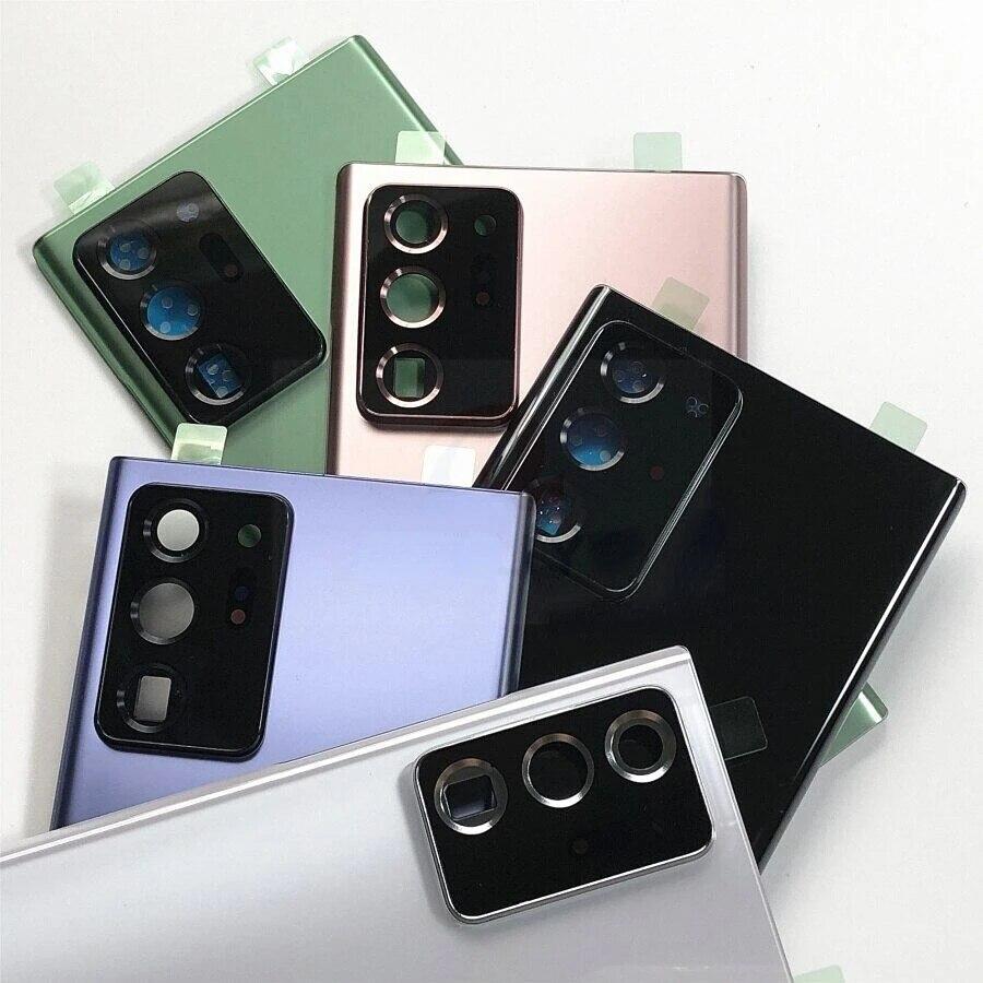 Back Glass For Samsung Galaxy Note 20 Ultra Note 20 Back Battery Cover Rear Door Housing  with Camera Lens