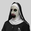 Maska Masquerade - Hełm Zakonnicy z Otwartymi Ustami - Straszna Twarz Ducha na Imprezę Halloweenową