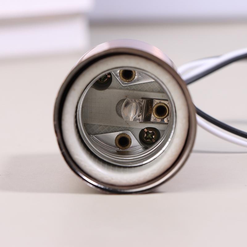 E27 Ceramic Screw Light Base Light Socket Round Led Filament Lamp Holder Indoor Led Lamp Part Easy To Install For Led Light