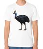Kasuar Vogel T-Shirt Realistisch Exotisch Wildtier Tier Grafik Unisex T-Shirt