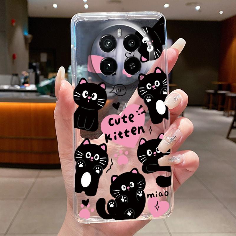 Case For Realme GT 5 Pro Casing Luxury Butterfly Flower Clear Soft TPU Silicone Back Cover For Realme GT5 Pro GT5Pro Phone Cases