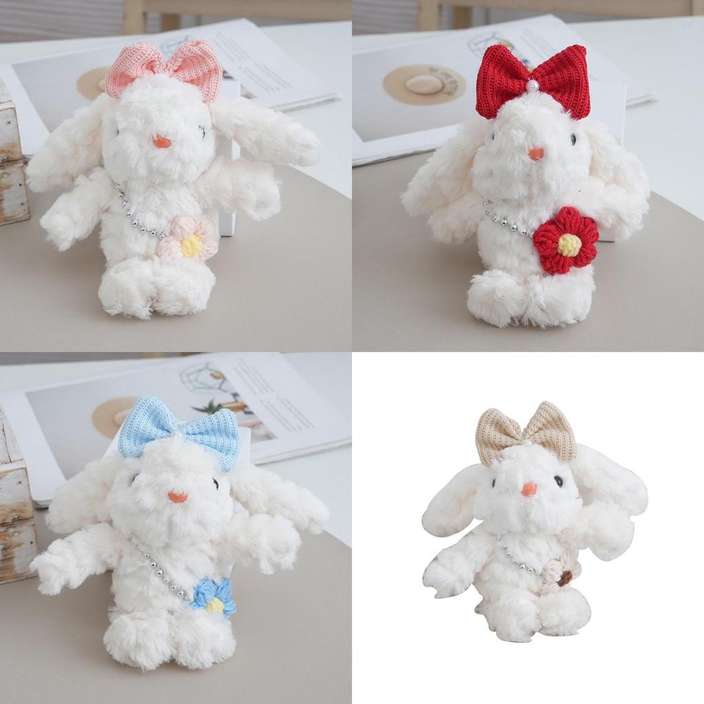 Plushie Cute Rabbit Keychain With Soft Long Fur For Bag Accessories