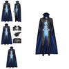 Halloween Megamind Jumpsuit Umhang Handschuh Set Performance Kostüm für Cosplay und Bühnenauftritte