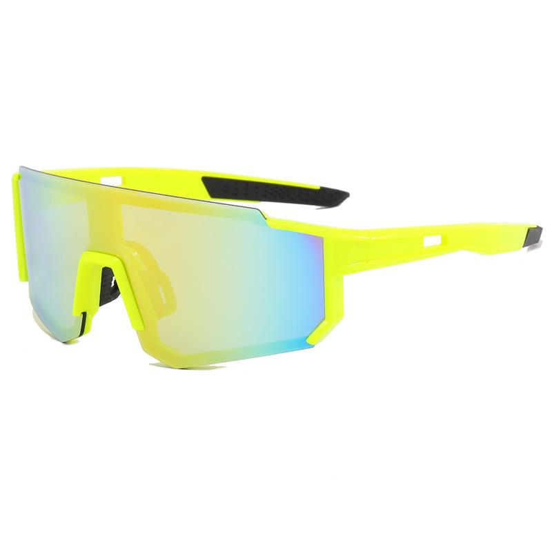 Trendsetting Iridescent Cycling Sunglasses: European & American Sports Fashion for Men & Women