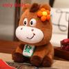 Chinese Zodiac Horse Plush Toy With Pp Cotton Fill For New Year Gift And Festive Decor