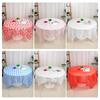 Homeglen Disposable Thickened Round Plastic Tablecloth