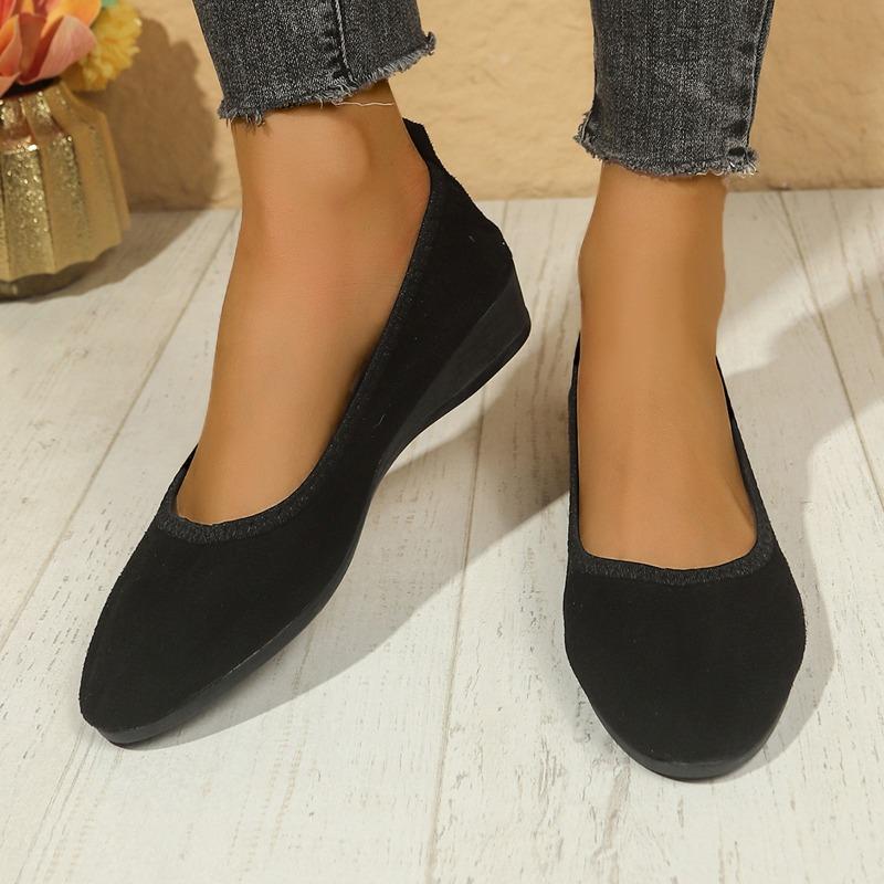 Fashion Spring New Flat Shoes Women's Fashion Round Head Shallow Mouth Cloth Surface Soft Sole Non-slip Single Shoes