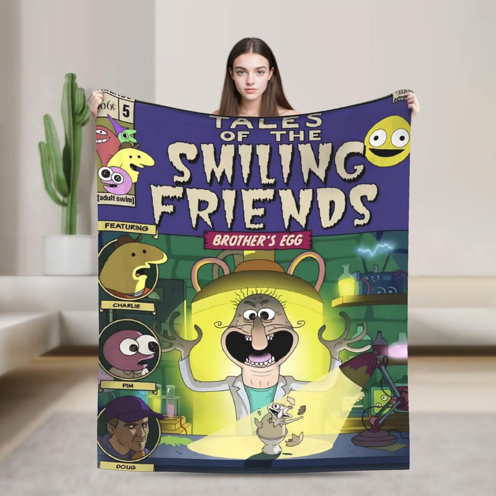 Smiling Friend Games Blanket Quality Warm Soft  Throw Blanket Spring Travel Office Home Decor Novelty Bedspread
