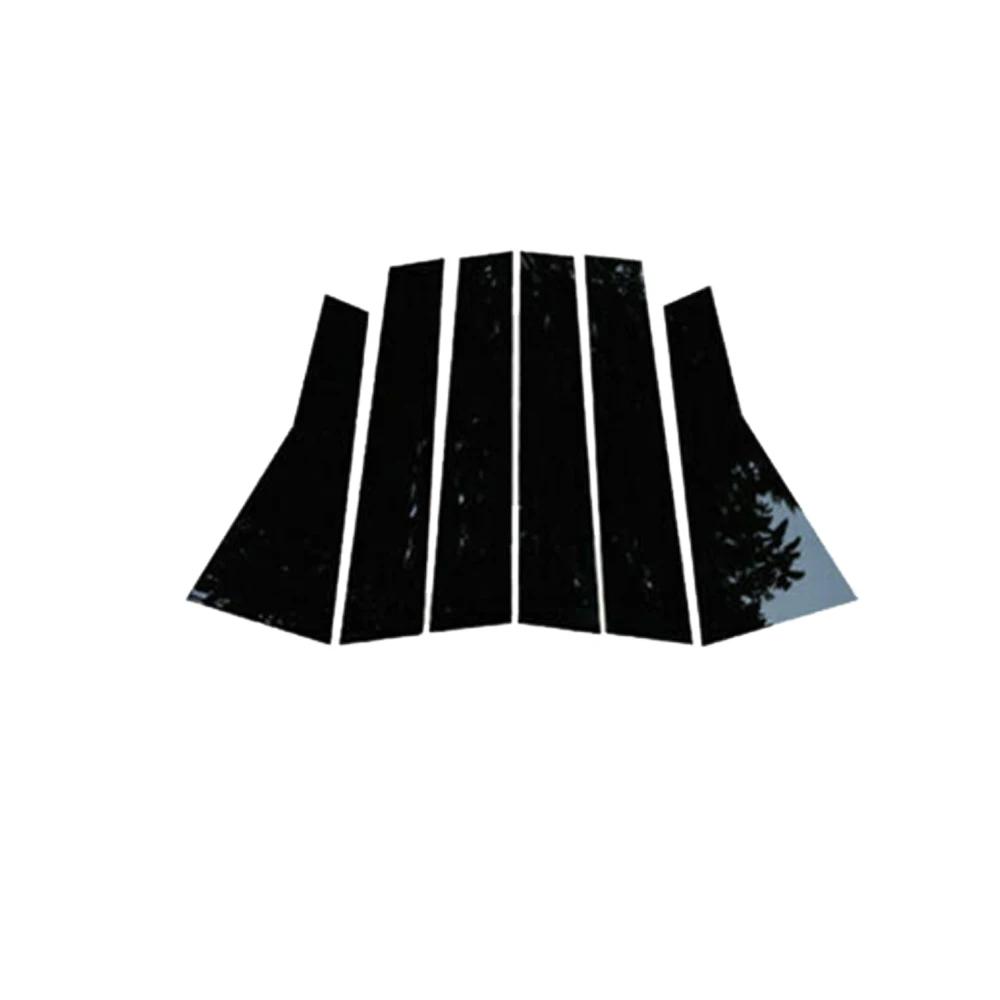 6pcs Car Window Trim Cover Parts B C Column Pillar Posts Door Sticker Decal Accessories for Nissan Qashqai J10 Dualis 2006~2013