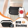 Travel Waist Bag Money Belt Slim Passport Holder RFID Blocking Travel Invisible Pouch Protect Cash Credit Cards Travel Documents
