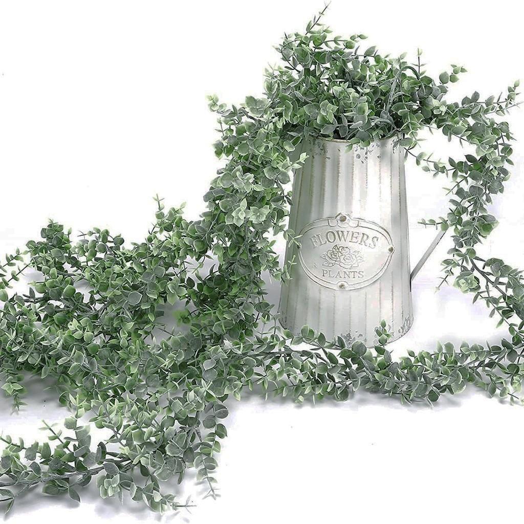 Grüne hängende künstliche Pflanze Eukalyptus-Weinblätter Hausgarten-Raum-Dekor-gefälschte Pflanzen-Gras-Hochzeitsfest-Wand-Dekora