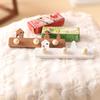 2 Adet 1:12 Dollhouse Minyatür Duvara Montaj Raf Asılı Raf Depolama Standı Mobilya Modeli Noel Dekor Oyuncak