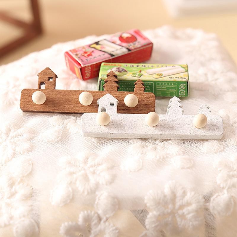 2 Adet 1:12 Dollhouse Minyatür Duvara Montaj Raf Asılı Raf Depolama Standı Mobilya Modeli Noel Dekor Oyuncak