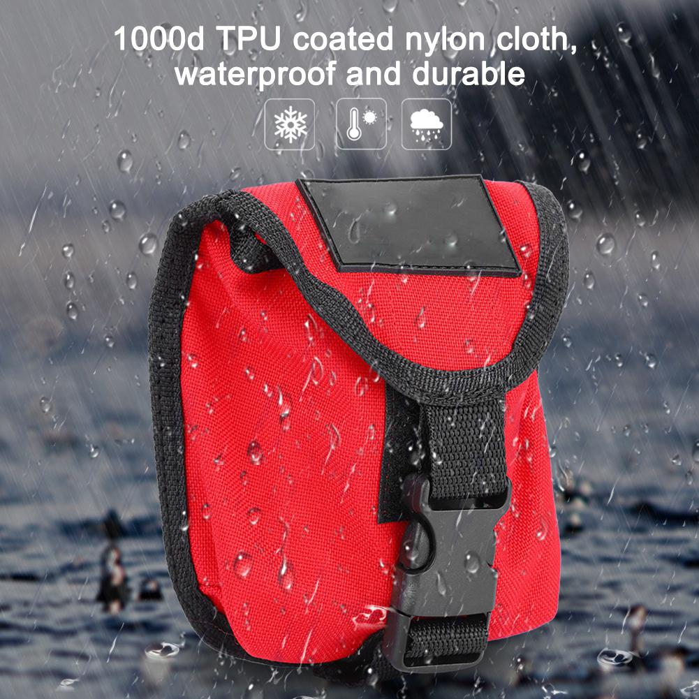 KEEP DIVING 2KG Scuba Diving Weight Belt Pocket with Quick Release Buckle (Red)