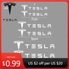 Car Sticker 6PCS For Tesla Model 3 Y S X Roadster Modified Vinyl Car Wheel Caliper Stickers Auto Brake Decals Tire Decorat