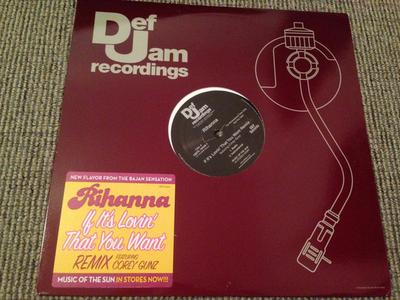 12inch Record RIHANNA CORY GUNZ  If Its Lovin That You Want Remix DEFR164461 Def Jam Recordi 2005 US Rap  HipHopRB Used