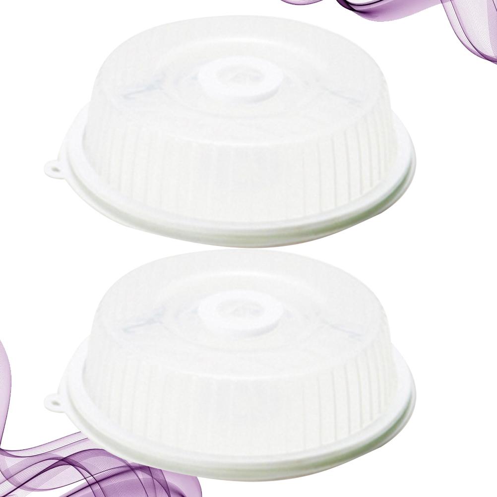 2pcs Microwave Oven Heating Cover Useful Freshkeeping Cover Protective