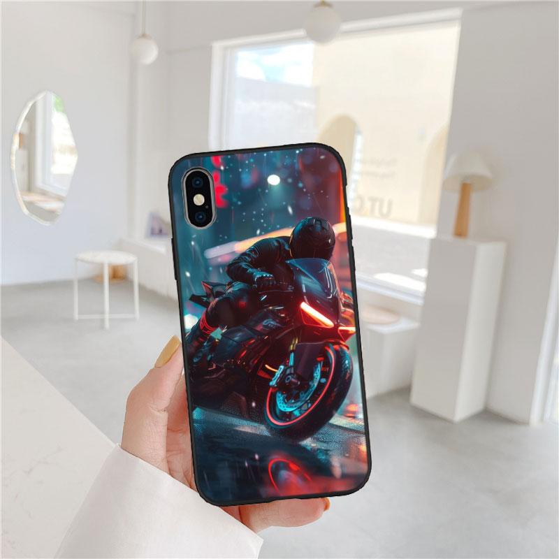 Motorcycle Racing Phone Case for Samsung Galaxy Note 8 9 10 20 S23 S24 S25 Ultra FE + Plus Edge Lite