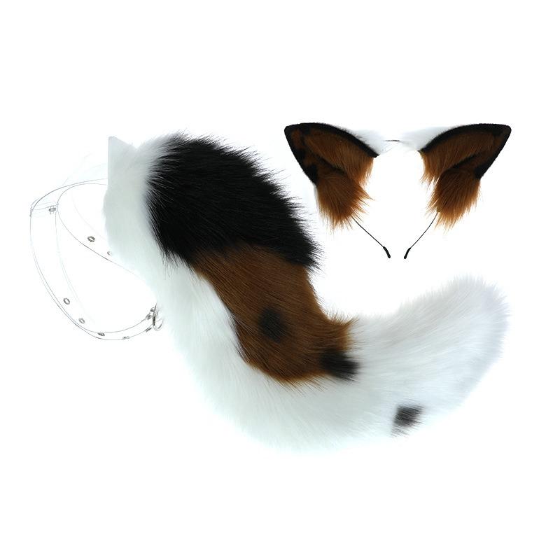 Naughty side animal husbandry suit simulation animal ears beast tail cosplay comic show dress up cute plush headdress hair accessories headband