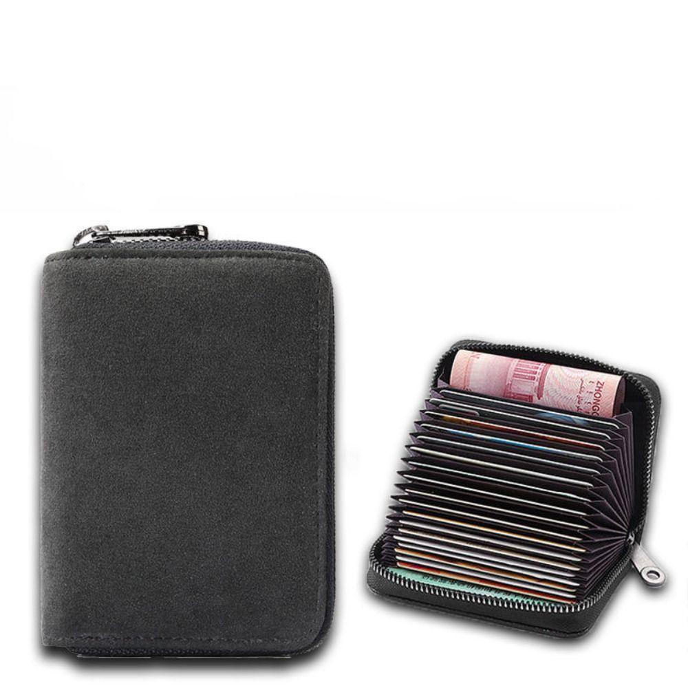 

Fashion Multifunctional Card Bag 18 Cards Slot Casual ID Storage Bag Anti Demagnetization Card Holder чёрный