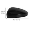 Gloss Black/White Car Door Wing Mirror Cover Cap For VW Tiguan 2017 2018      Tayron  Car Accessories