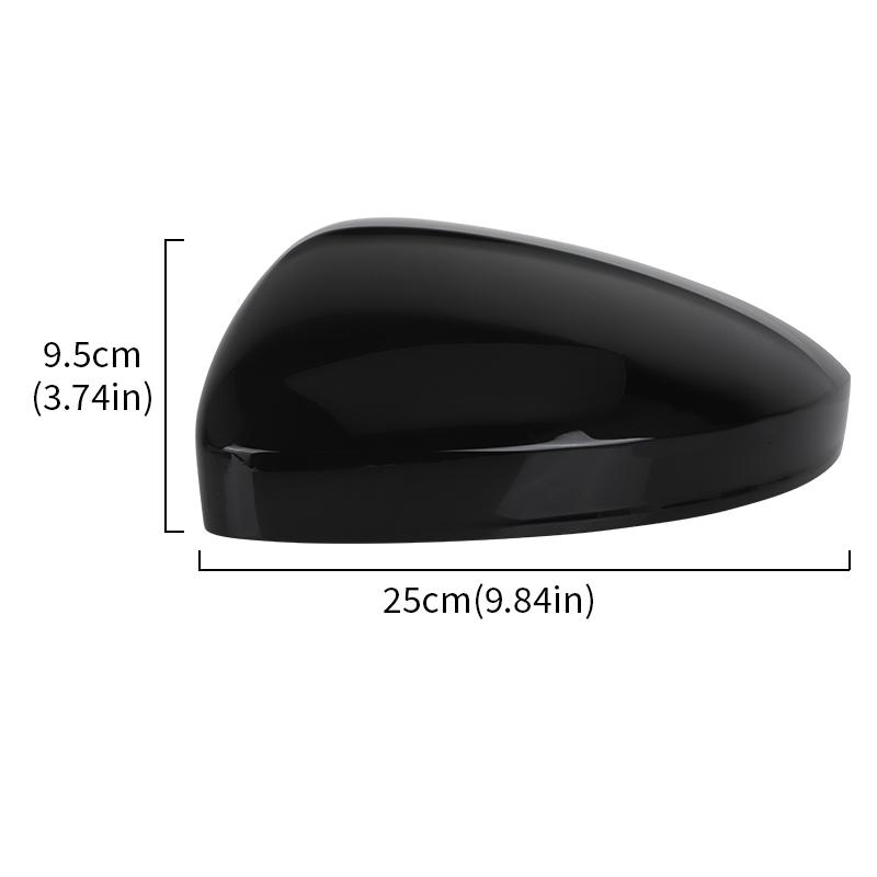 Gloss Black/White Car Door Wing Mirror Cover Cap For VW Tiguan 2017 2018 Tayron Car Accessories
