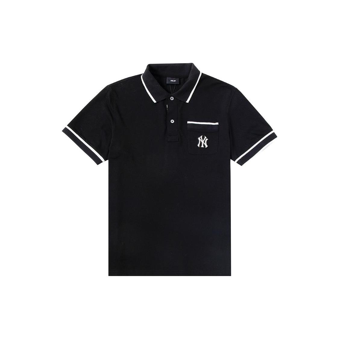 MLB New York Yankees Polo Shirt Unisex Black 3LPQM0333-50BKS M