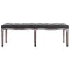 Bench Linen Solid Wood 150x40x48 Cm Dark Grey