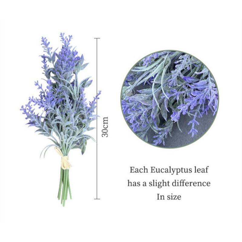 1 Stück nordischer Stil 8 Köpfe Wolle Weizenähren Lavendel simulierte Blume Tischblumenarrangement DIY Kunststoff künstlicher Strauß
