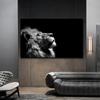 African Animal Lion Posters and Print Black and White Wall Art Canvas Oil Painting Picture for Living Room Decor Home Decoration