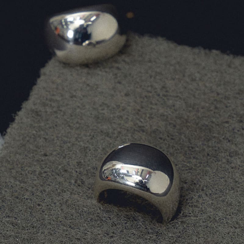 viollina [Custom-made] Bold Silver Ring