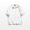 American retro cotton short-sleeved t-shirt women's summer loose large size fat mm catties design sense niche half-sleeved top