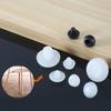 100Pcs/lot 6mm Chair Table Furniture Leg Flugs Plastic Feet Pads Embedded Non-Slip Foot Nail Wood Floor Furniture Protector Pads