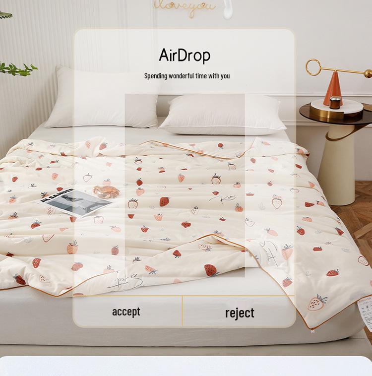 Class A Mother & Baby Knitted Cotton Soybean Summer Quilt - Cool, Washable, and Soft