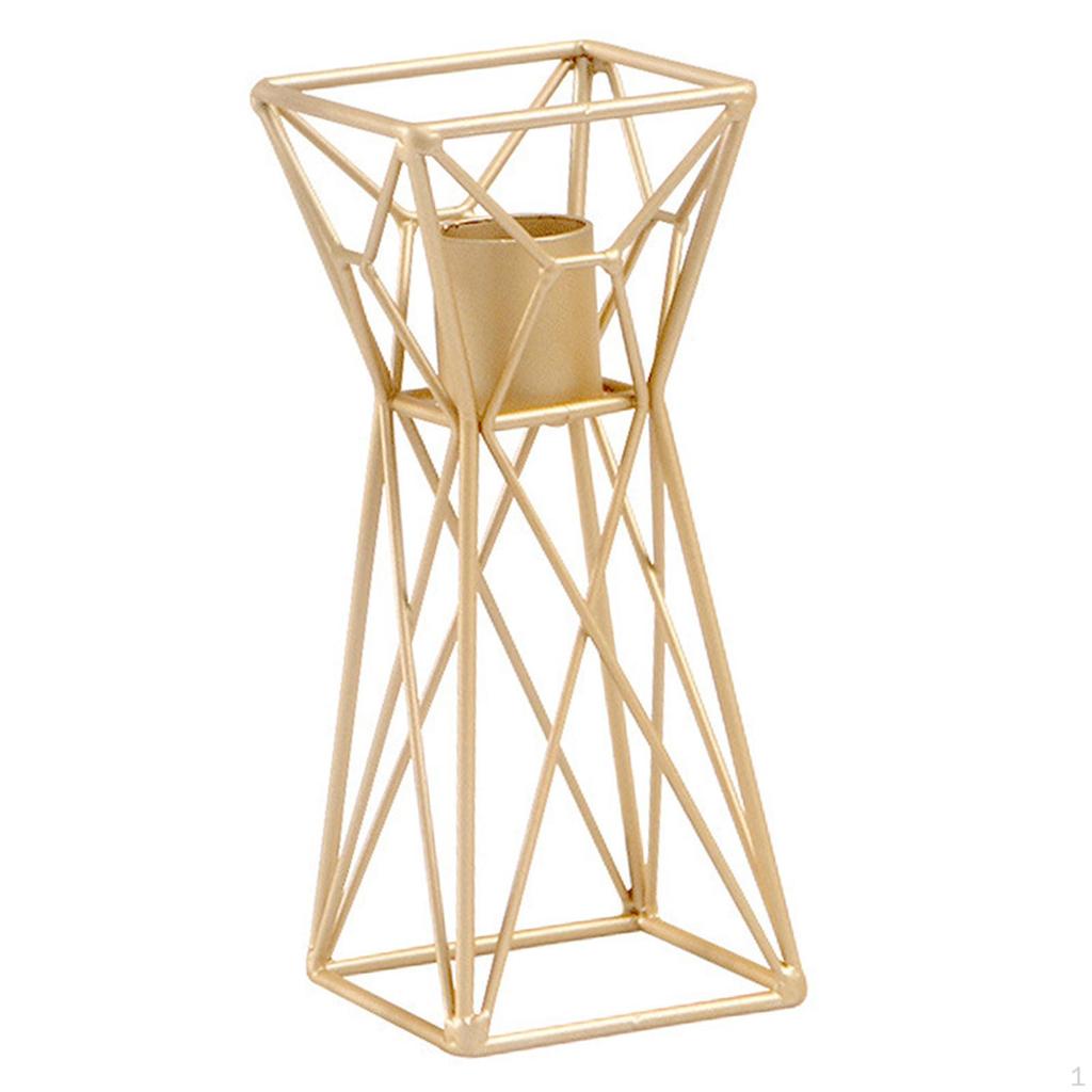 Tick Golden Candelabra Tea Light Holder Top Centerpiece Decor for Holiday, Party, , Wedding