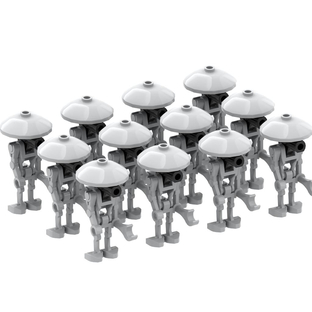 MOOXI Space Wars Series Robot Model MOC Brick DIY Diorama Adult Children Toys Building Block Set Montessori Gift Room Decoration