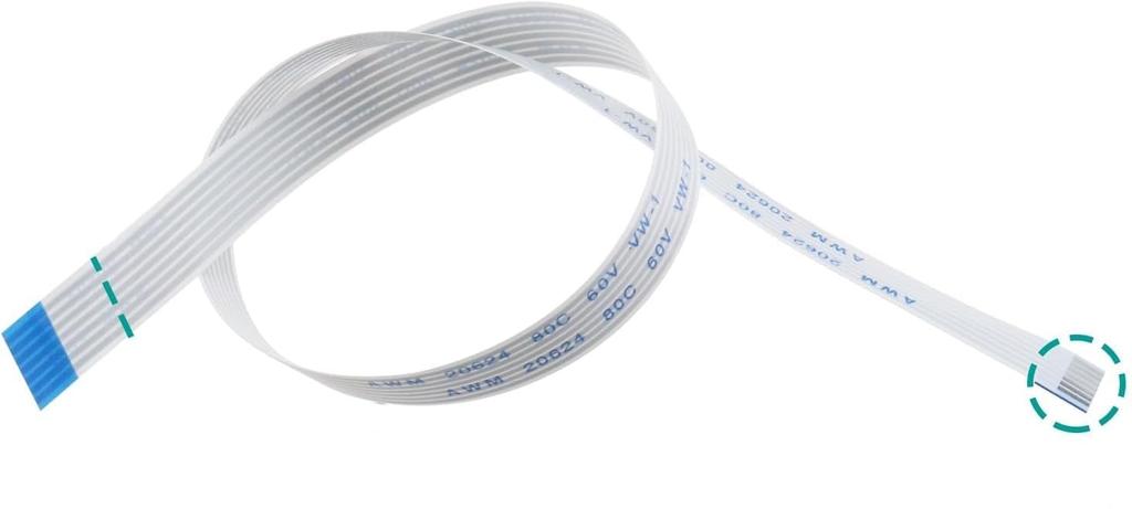 HSSDTECH Power Switch Button Cable for PlayStation 2 7-Pin PS2 30001-39001 (25cm*0.7cm) FFC Power Reset Button Ribbon Flex Cable