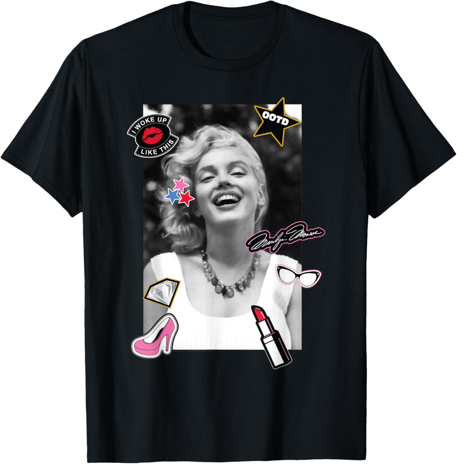 

Marilyn Monroe Beauty Patches T-Shirt 5XL різнокольоровий