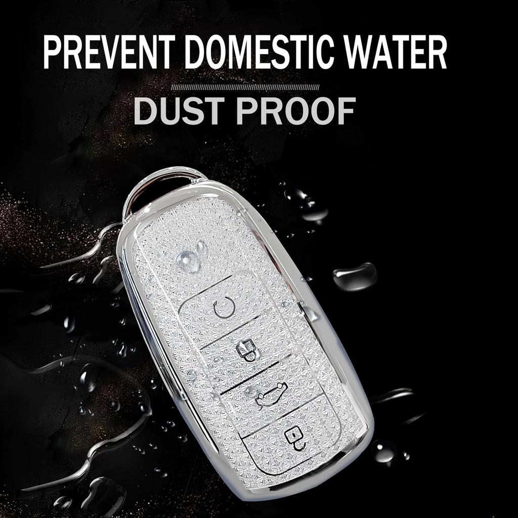 Waterproof TPU Car Key Fob Case Cover Compatible with Chery Tiggo 7 8 Omoda 3 5 C5 Arrizo 5 Plus Jaecoo 6 2025 Ruigu 9 2024 2025 Car Accessories