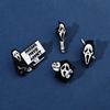 Skull Versatile Halloween Horror Movie Metal Badge For Occasions All