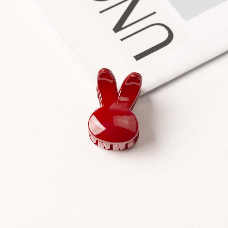 Korean Acrylic Red Geometric Hair Claw for Women Fashion Small Large Square Hair Crabs Clip Hair Clamps Hair Accessories