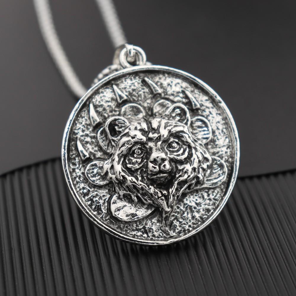 

Винтажный поп-кулон в виде медвежьего когтя викинга из нержавеющей стали, панк-персона, хип-хоп, ожерелье с изображением животного-медведя, праздничный подарок, ювелирные изделия