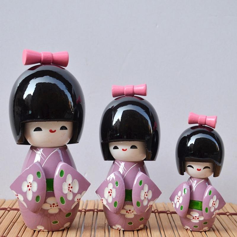 Japanese Kimono Doll Puppet Japanese Style Small Colorful Doll Model Small Ornament Little Colorful Kids Children's Toys Gifts
