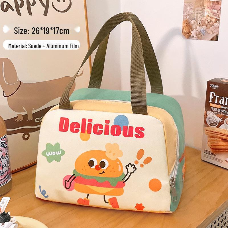 

Портативная термосумка для ланча с толстой подкладкой из алюминиевой фольги для студентов и офисных работников