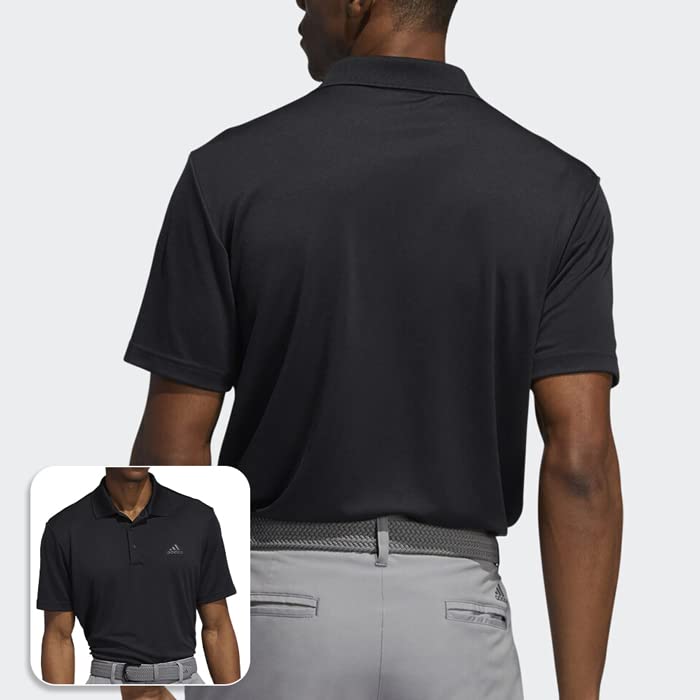Polo Collared Short Grand Amateur Buttoned [Adidas] Men's Shirt, Men's, Gentleman's, Shirt, Sleeve, Sports, Golf, Golf, Tennis, Baseball, Baseball,